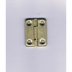 Zawias   złoty , zaokrąglony  zawias 3,2x2,5cm / okucia metalowe  do pudełek